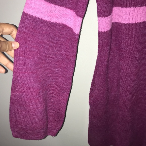 Free People On Your Team Sweater Dress Pink Size XS Balloon Sleeve Stretch Knit - Picture 8 of 11